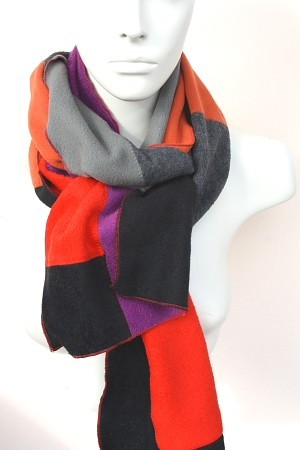 Schal für Damen und Herren in bunt aus Fleece