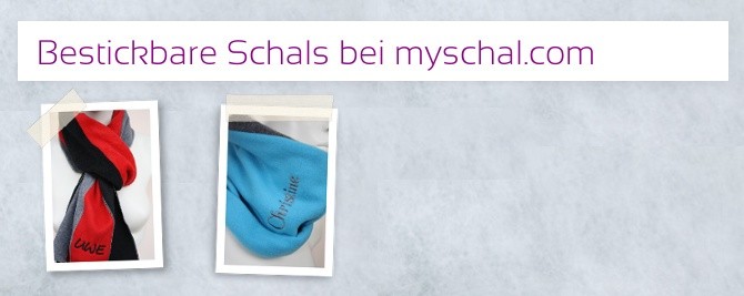 Bestickbare Schals bei myschal.com